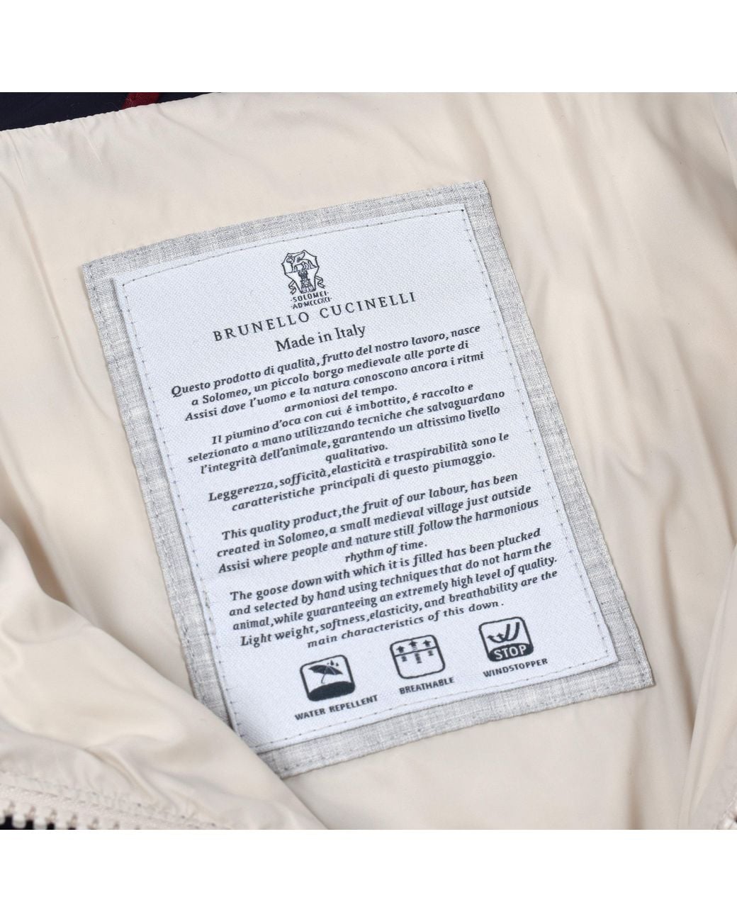 Brunello Cucinelli Blue Quilted Zip Jacket Clothing for men