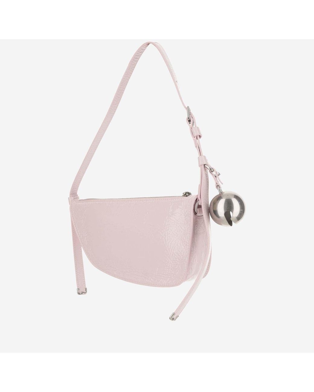 Burberry Pink Mini Shield Leather Shoulder Bag Calfskin