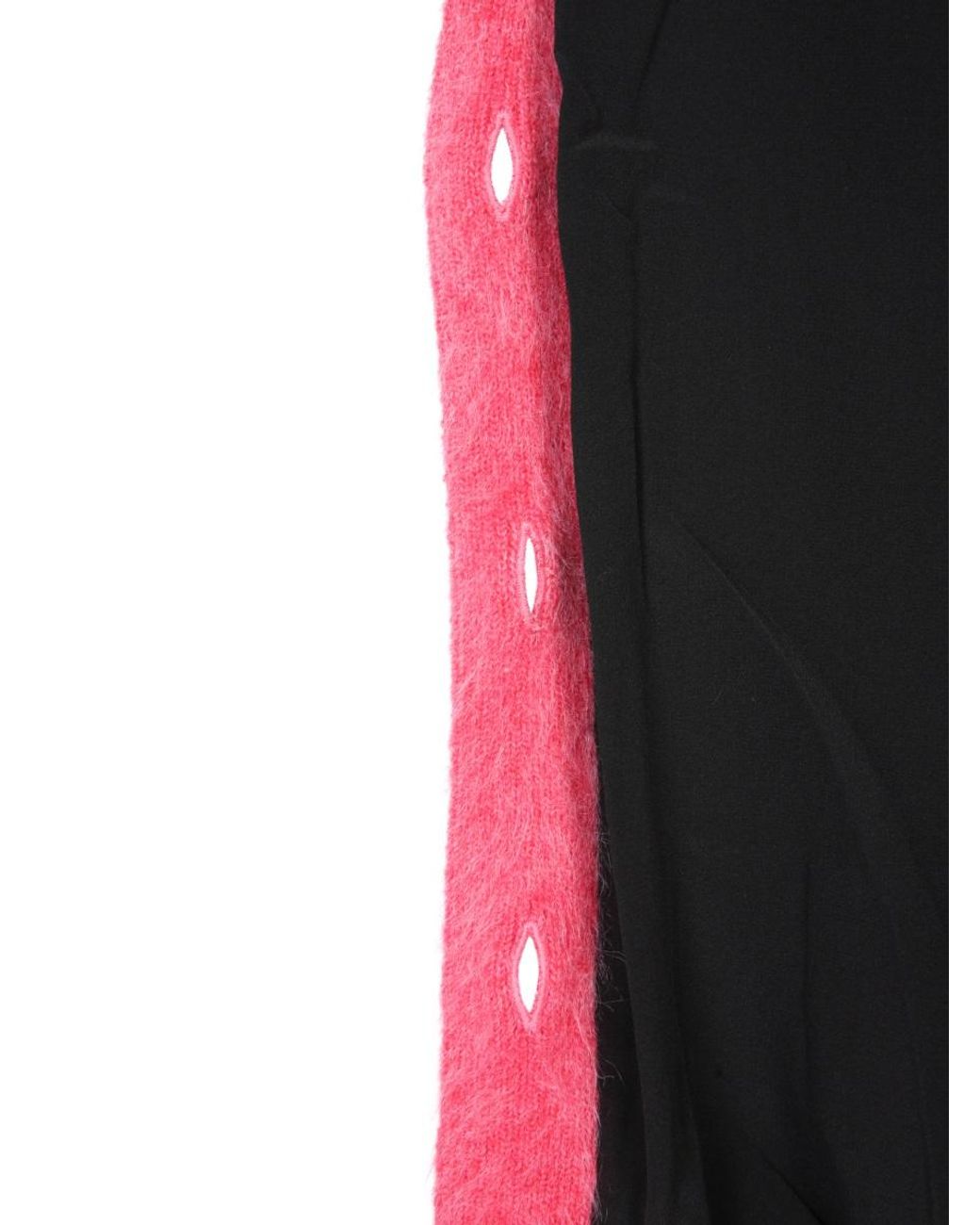 Saint Laurent Red Saint Laurent Leopard Jacquard Wool Cardigan