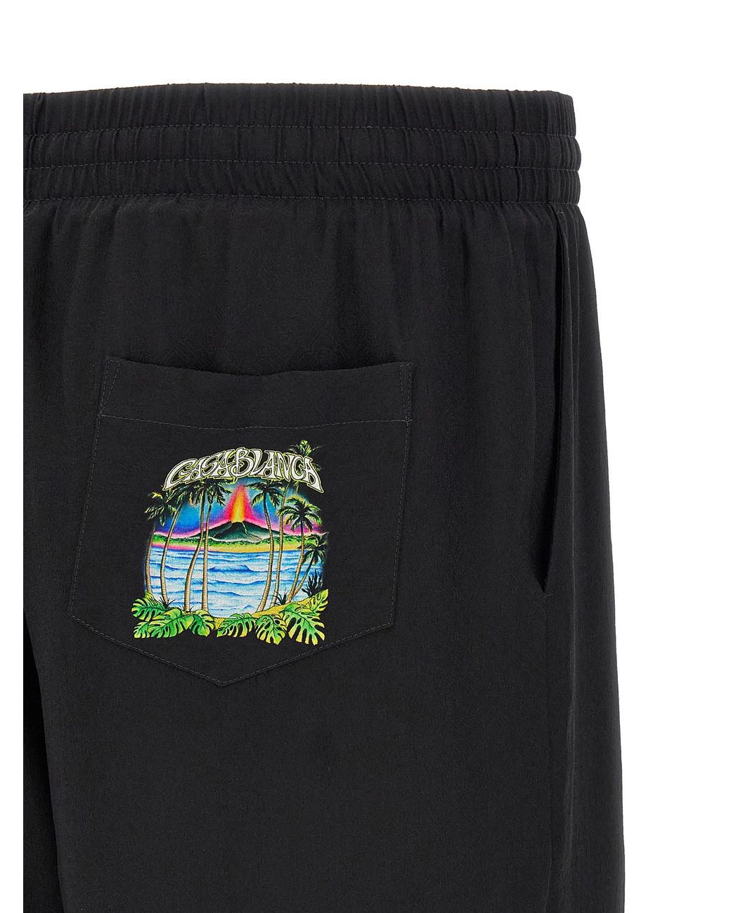 Casablanca Black 'Volcano' Bermuda Shorts for men