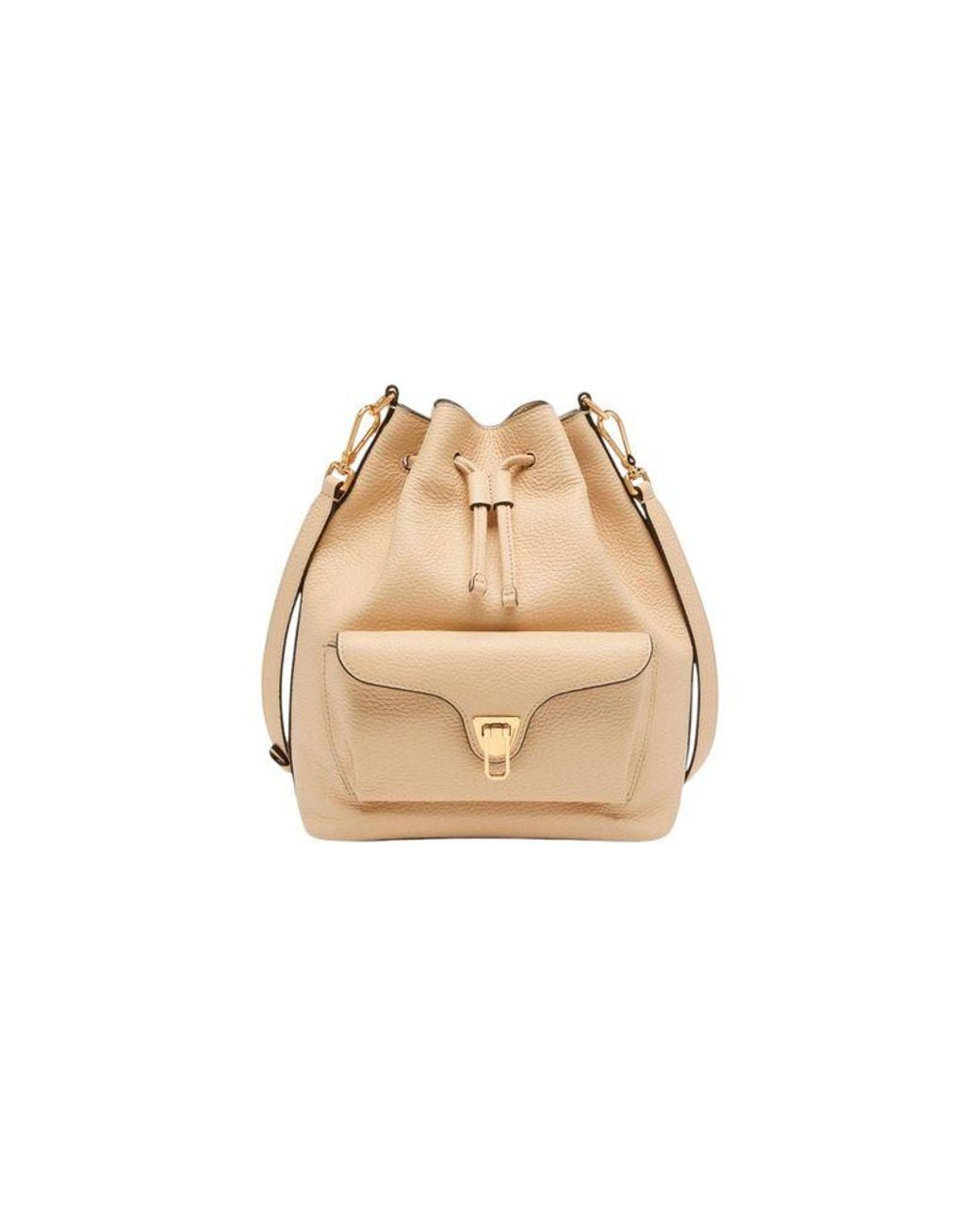 Coccinelle Natural Bucket Bag Bovine Leather Bucket-Bags