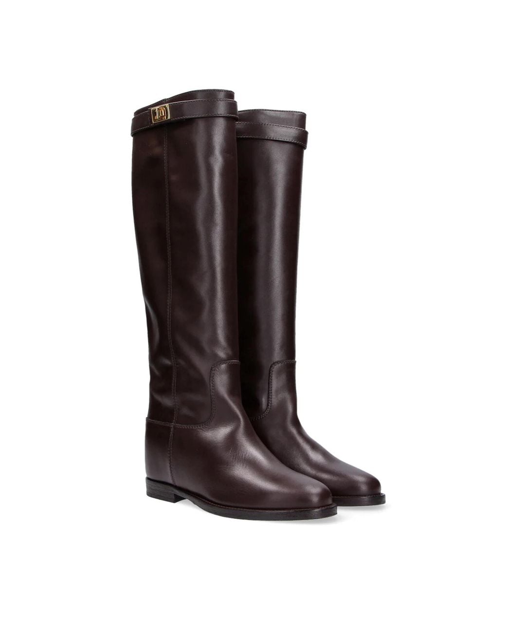 Via Roma 15 Brown Leather Boot Santa Monica Upper Leather; Sole Rubber