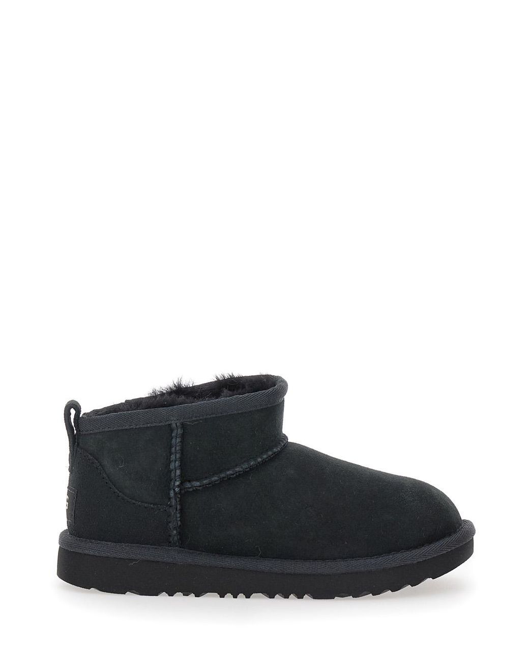 Ugg Black Ankle Boots Ultra Mini Suede