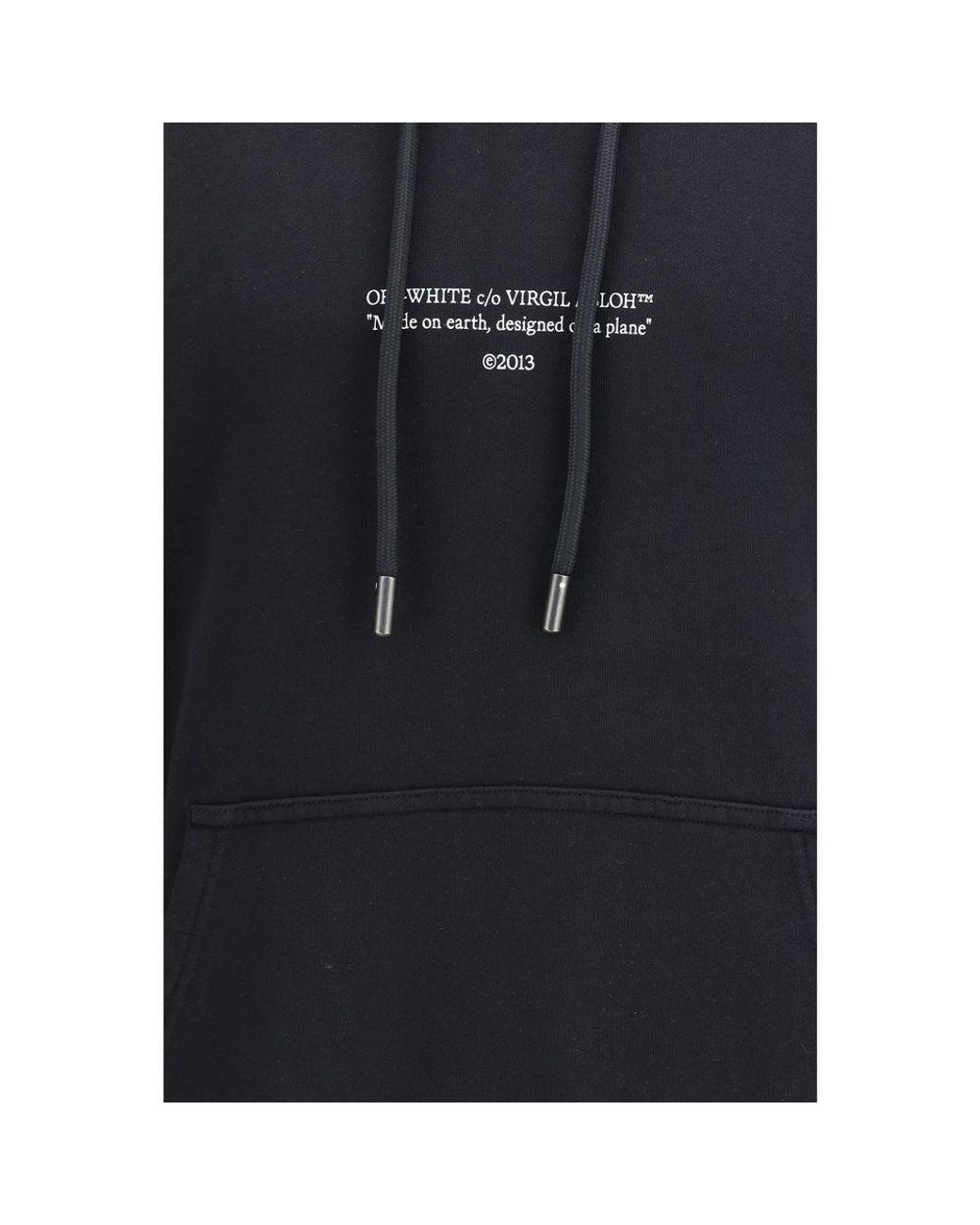 Off-White c/o Virgil Abloh Blue Black Cotton Sweatshirt - S for men
