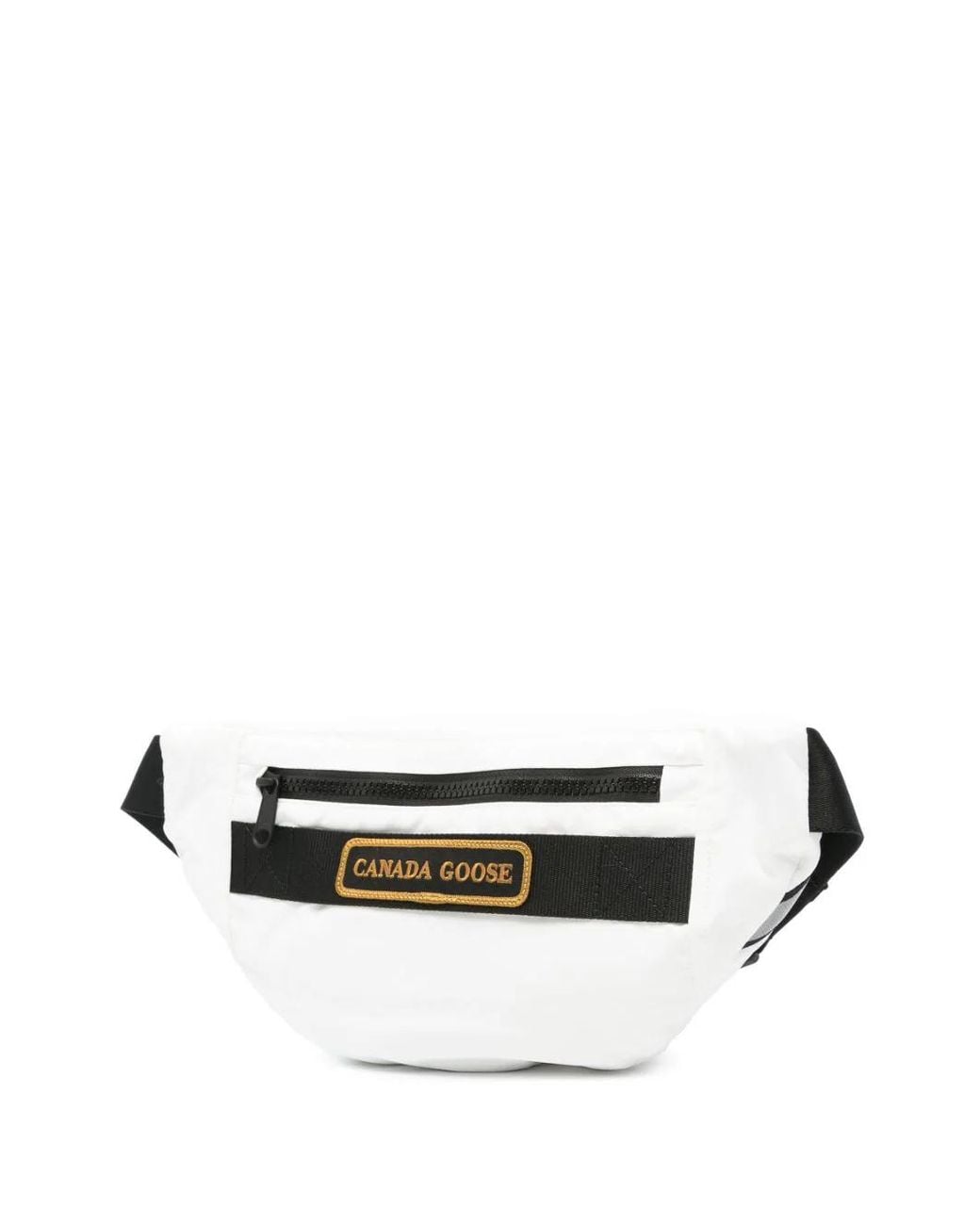 Canada Goose Women Black Canada Goose Logo Patch Belt Bag Accessories