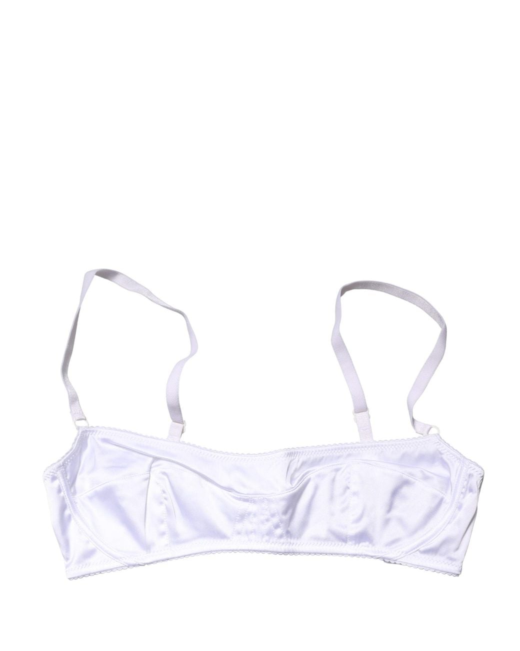 Dolce & Gabbana White Dolce & Gabbana Semi-Pad Underwire Balconette Bra