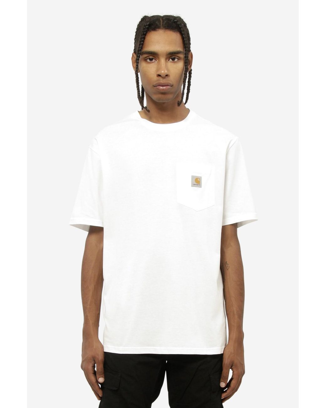 Carhartt Cotton Pocket T-shirt in White for Men | Lyst