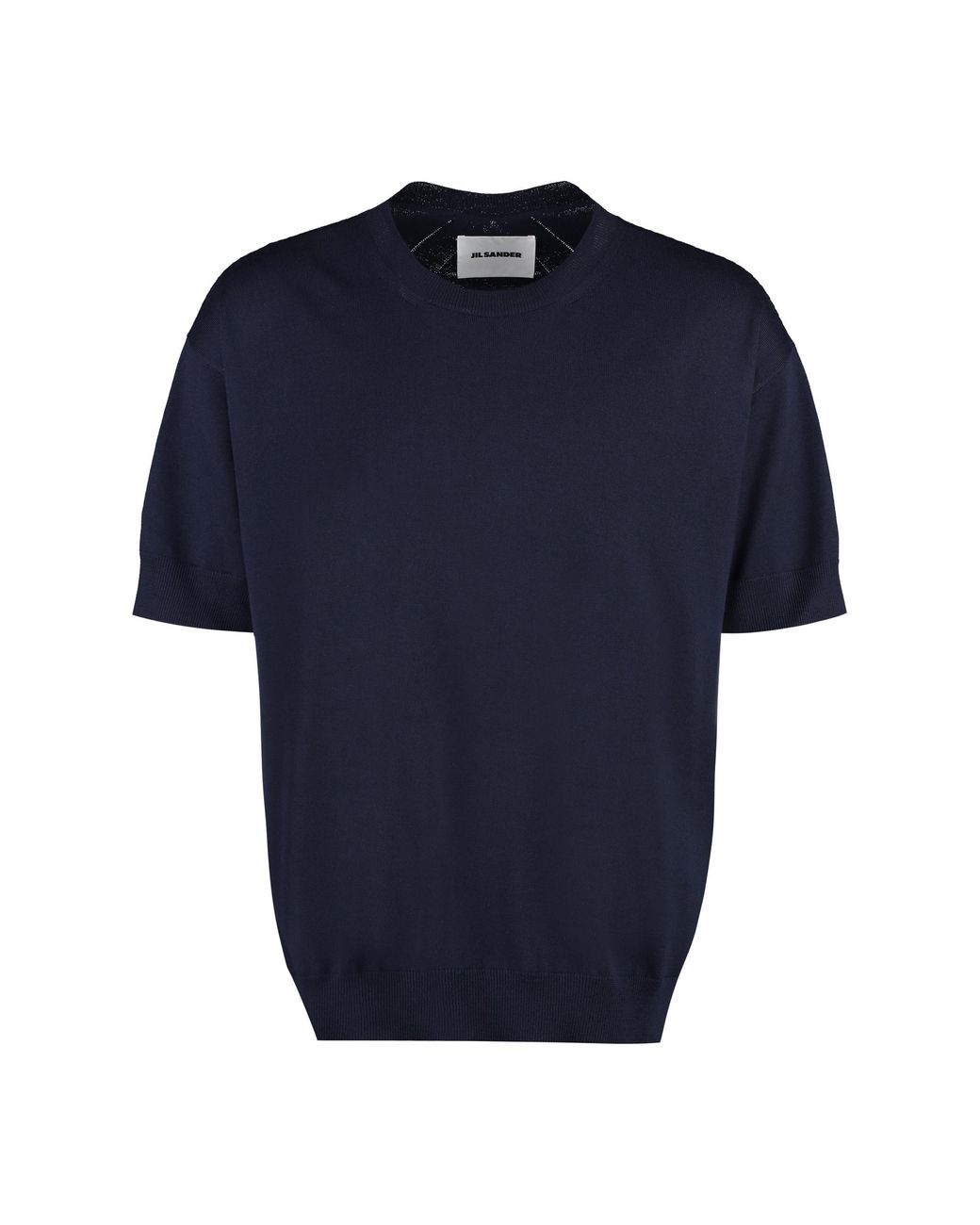 Jil Sander Blue Classic Short Sleeve Wool Sweater For for men