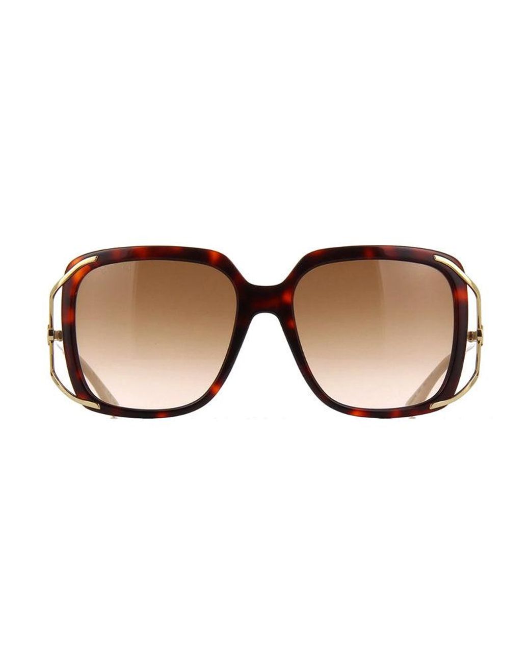 Gucci Brown Sunglasses Butterfly Full Rim, - Frame And Gradient Lens Gg0647S002