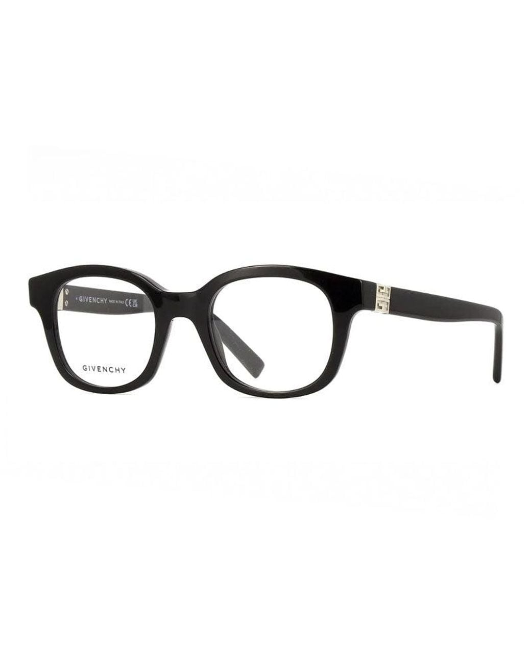 Givenchy Black Eyeglasses Square Full Rim, Shiny Frame And Clear Demo Lenses Lens Gv50075I001 Sunglasses
