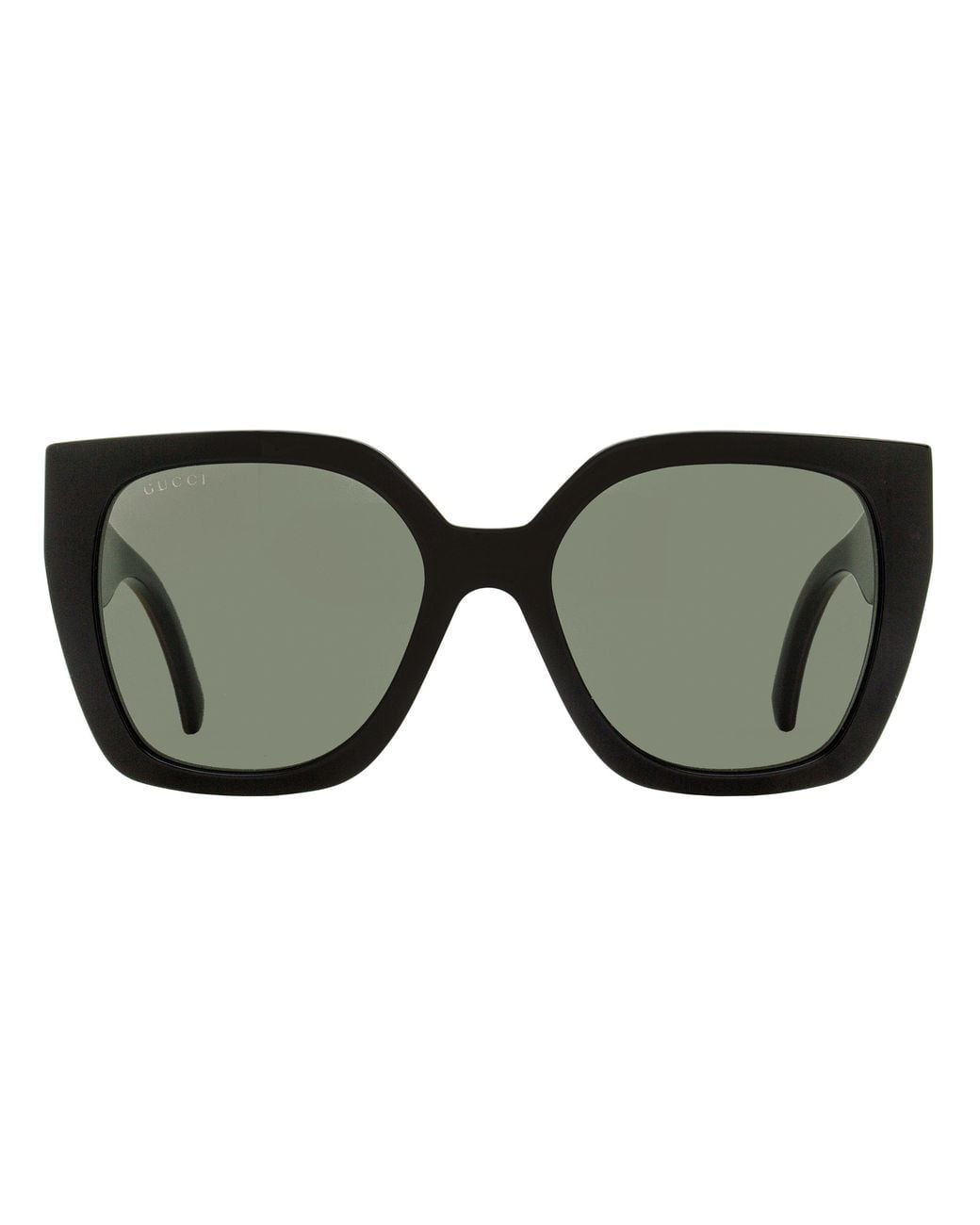 Gucci Black Square Web Sunglasses Gg1300S 001-Havana 55Mm Plastic (Acetate)