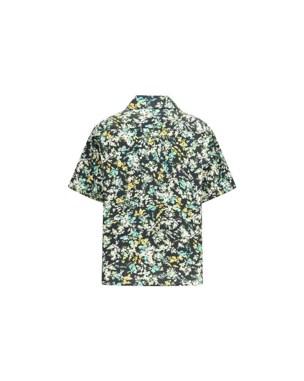 Valentino Garavani Green Multicolor Cotton Pattern Shirt for men