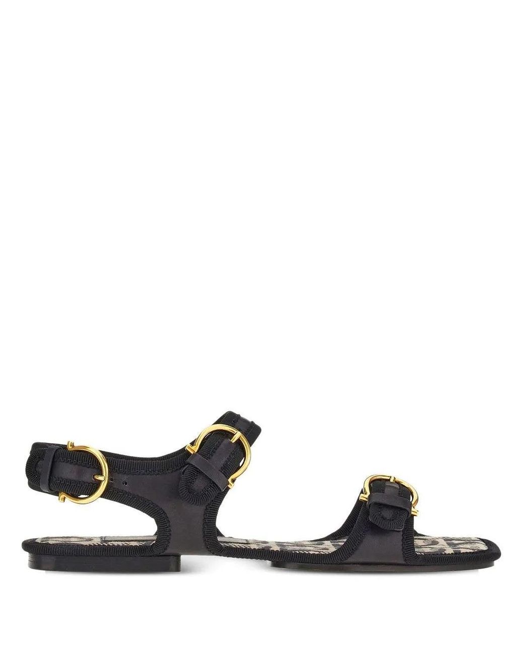 Ferragamo Black Nomadic Stories Sandals