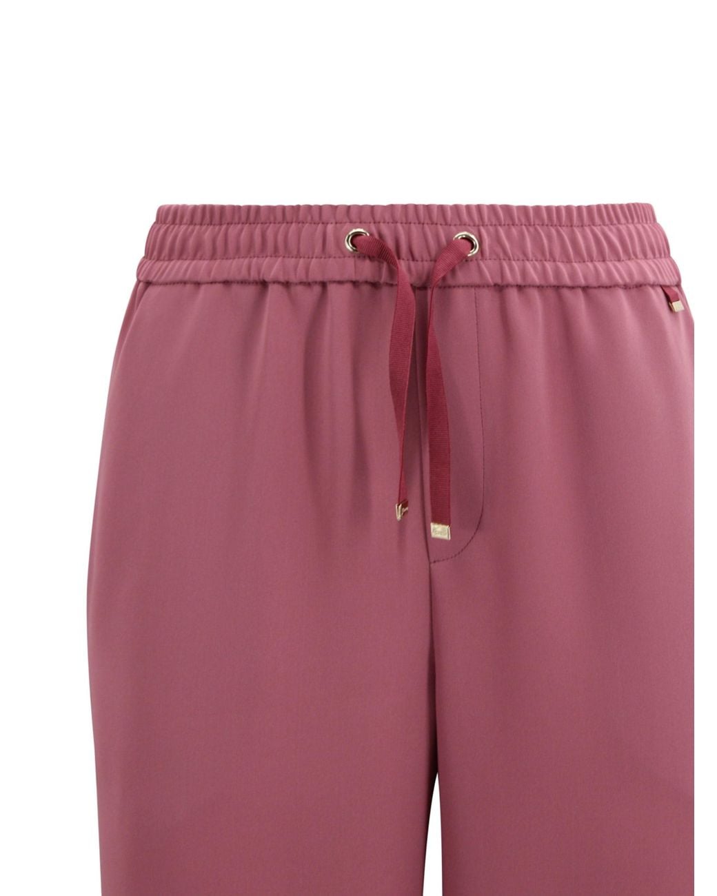 Herno Red Drawstring Trousers