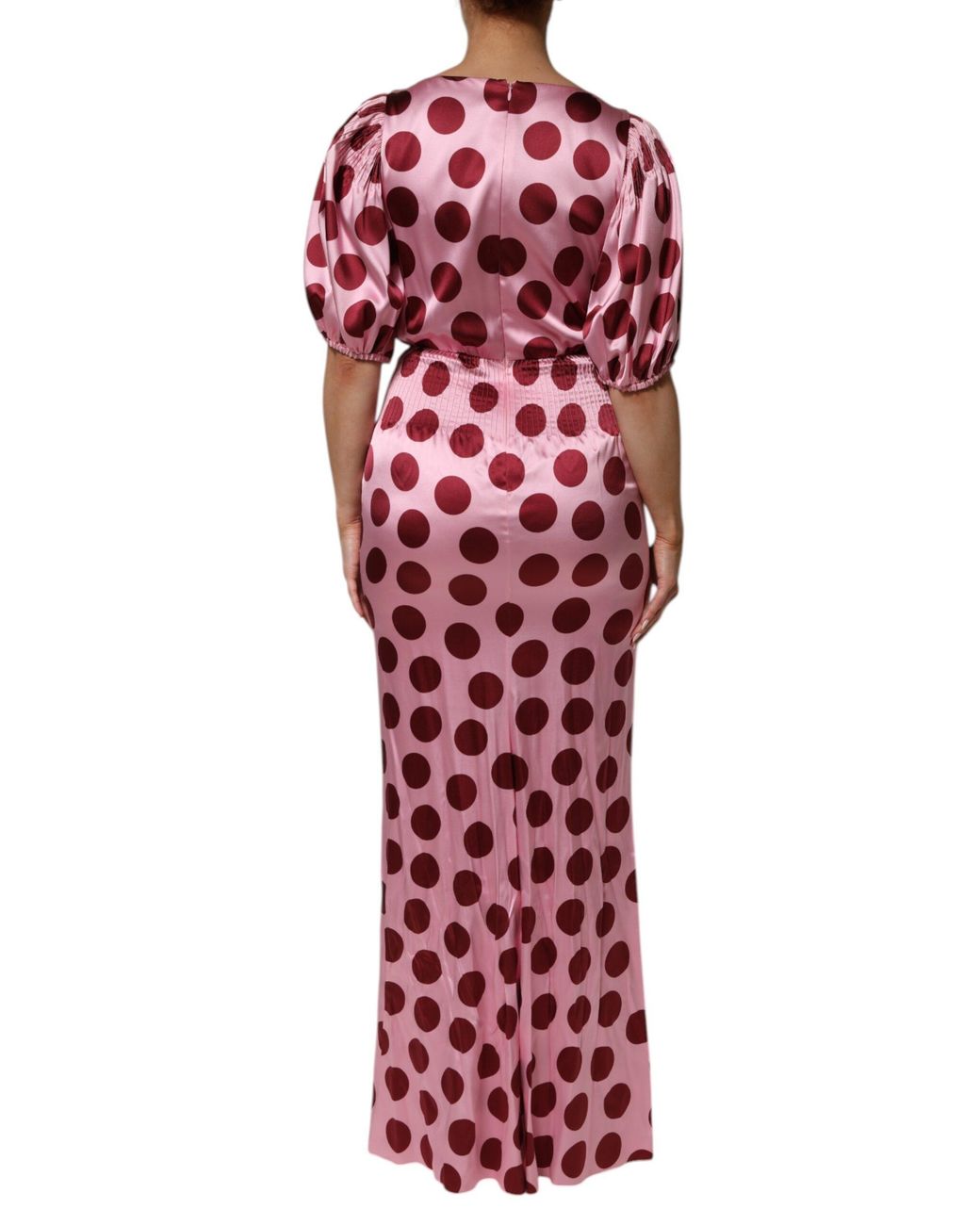 Dolce & Gabbana Red Dot Silk Dress