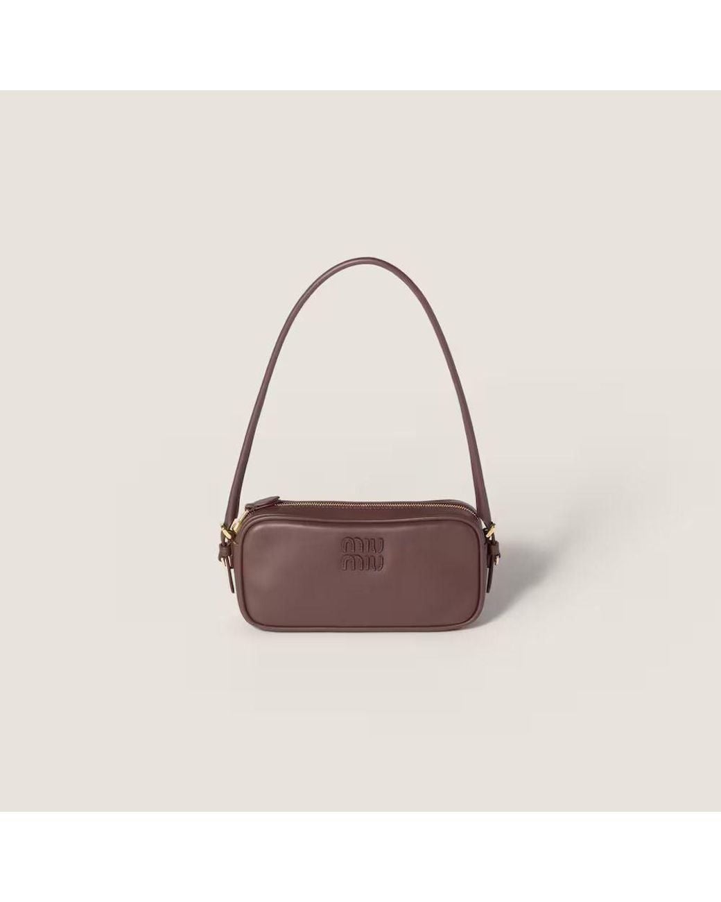 Miu Miu Multicolor Miu Miu H26 Shoulder Bag — Burgundy
