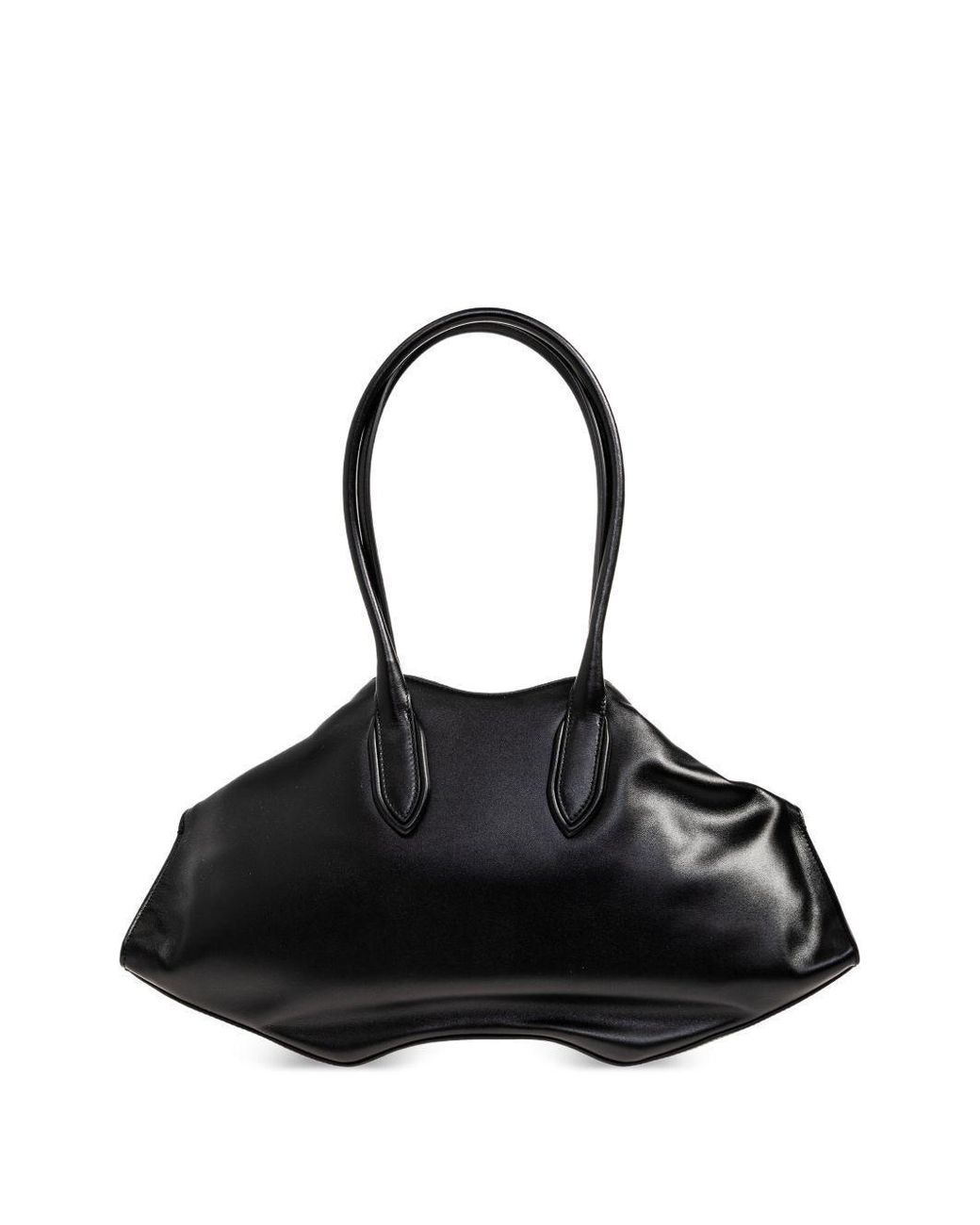 McQueen White Shoulder Bag Manta Calfskin