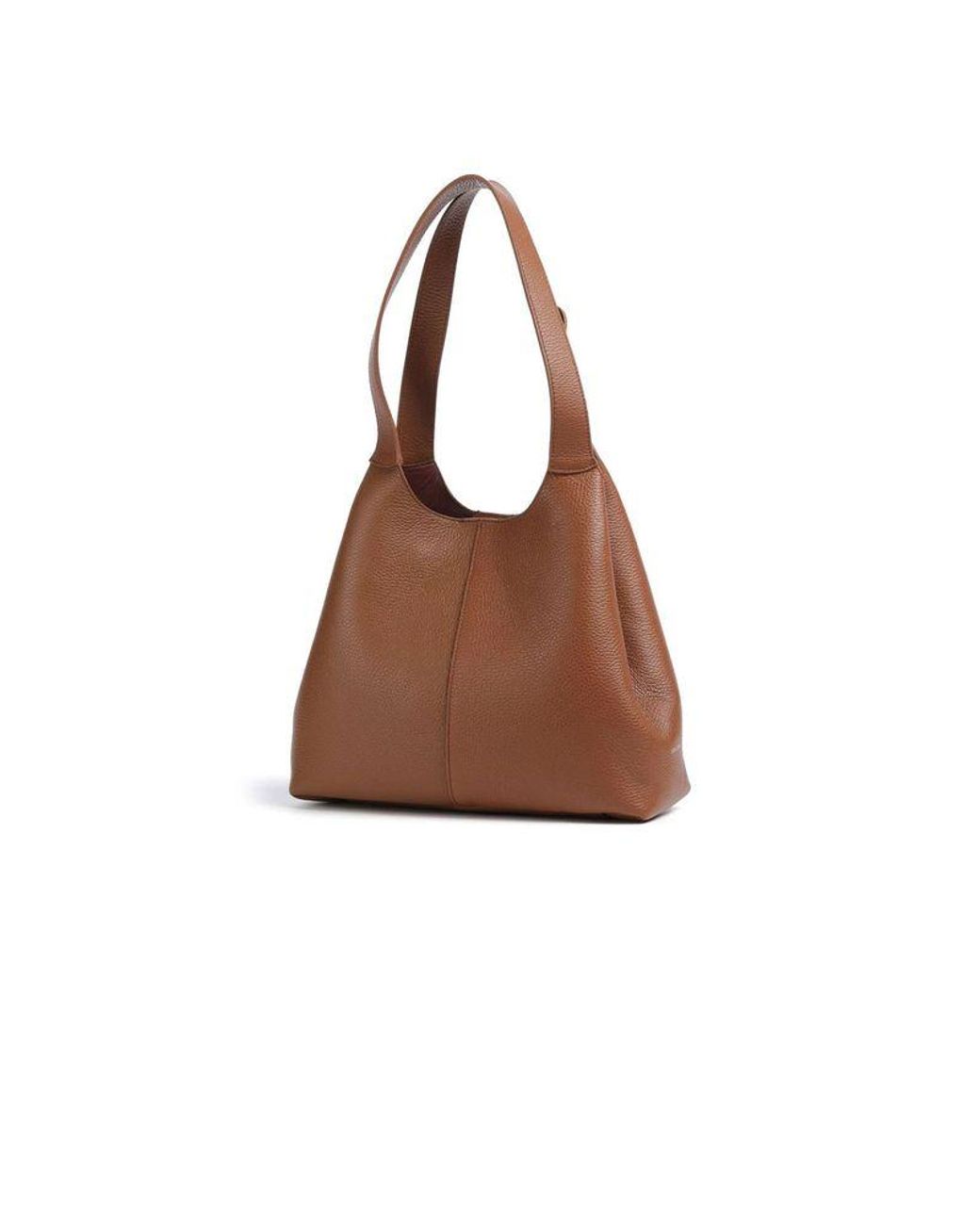 Coccinelle Brown Hobo Bag Grained Leather Handbags