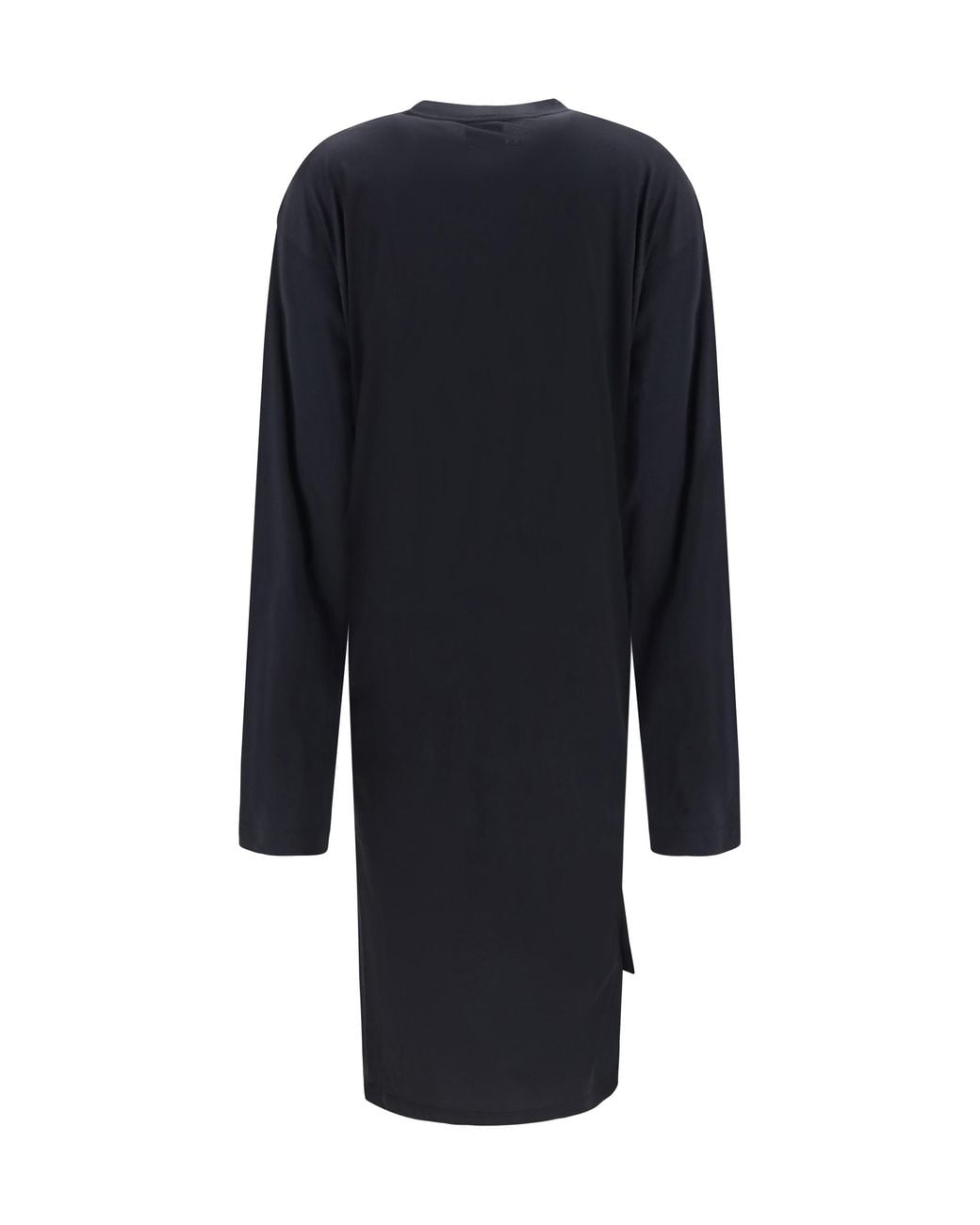 Balenciaga Blue Twisted-Knot Cotton Dress