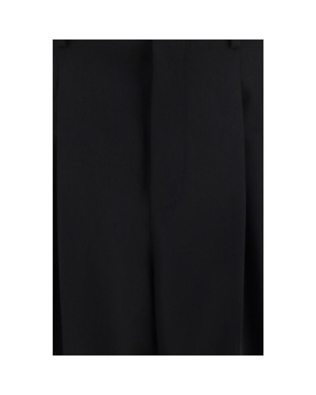 Dolce & Gabbana Black Wool Oves Aries Dress Pants for men