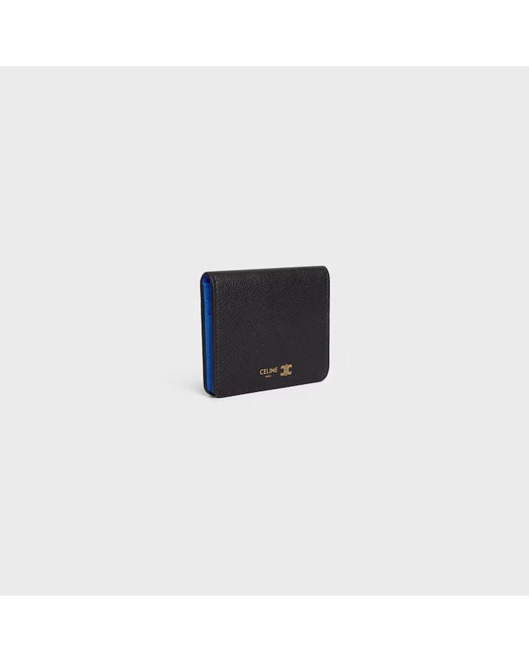 Céline Black Celine Textured Leather Card Case