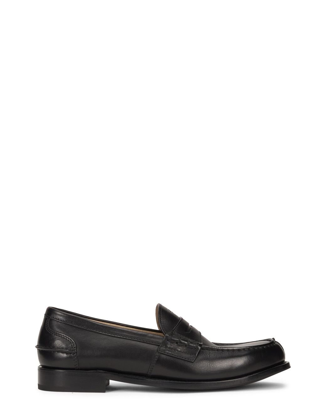 Prada Black Prada Polished Calfskin Loafer for men