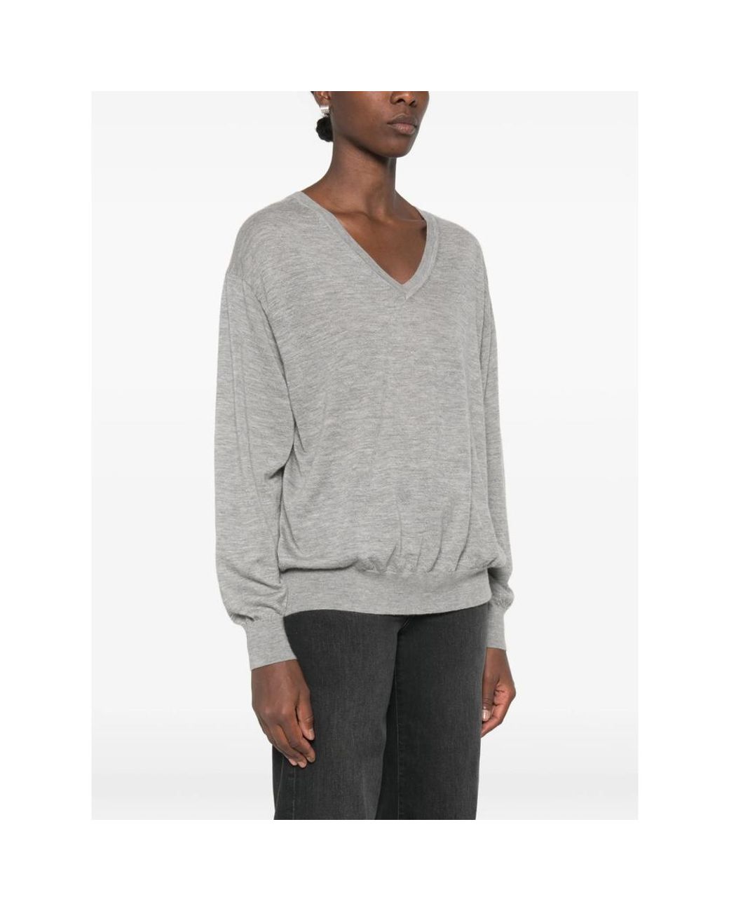 FRAME Gray Sweater Cashmere