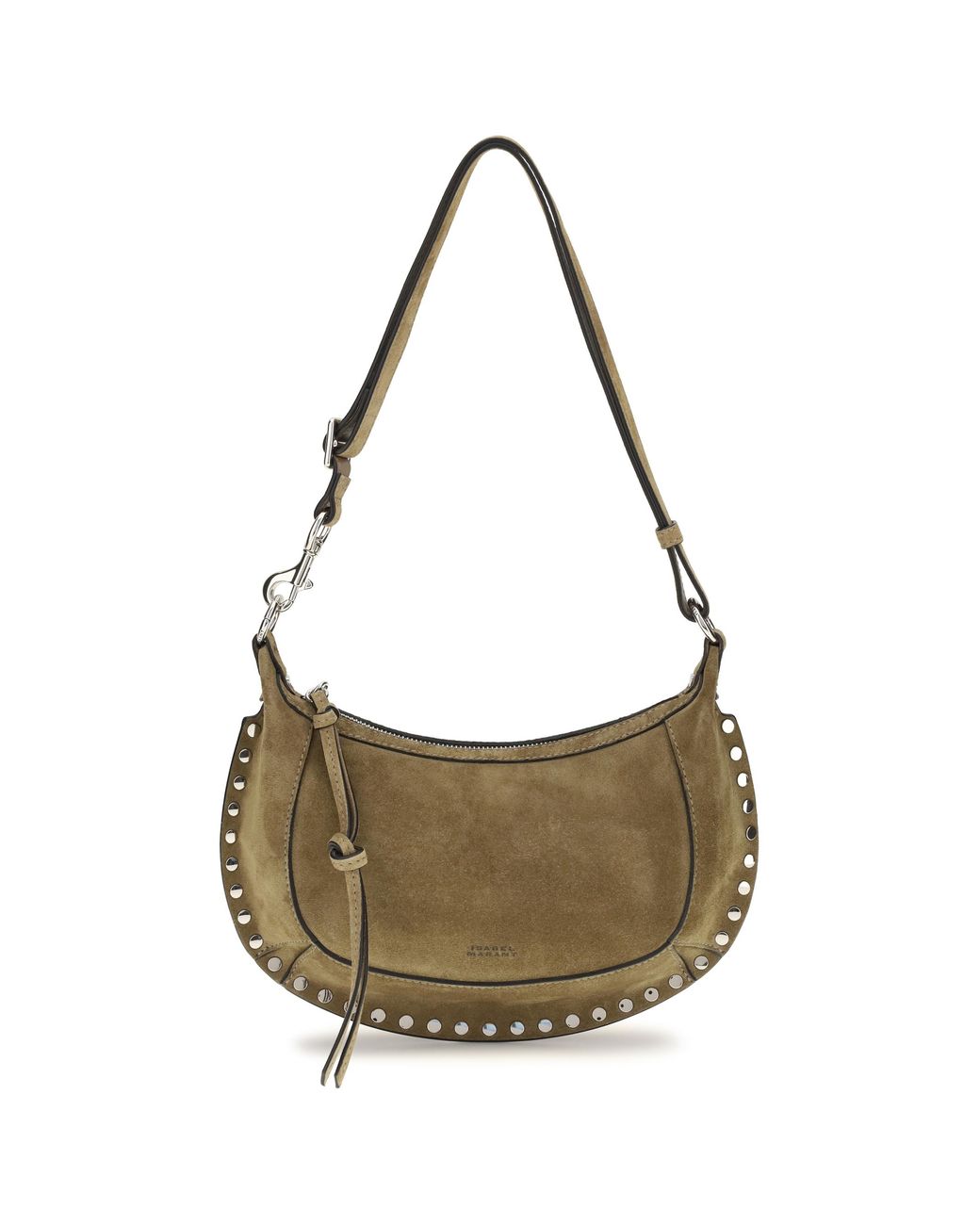Isabel Marant Gray Shoulder Bag Oskan Moon Calf Leather