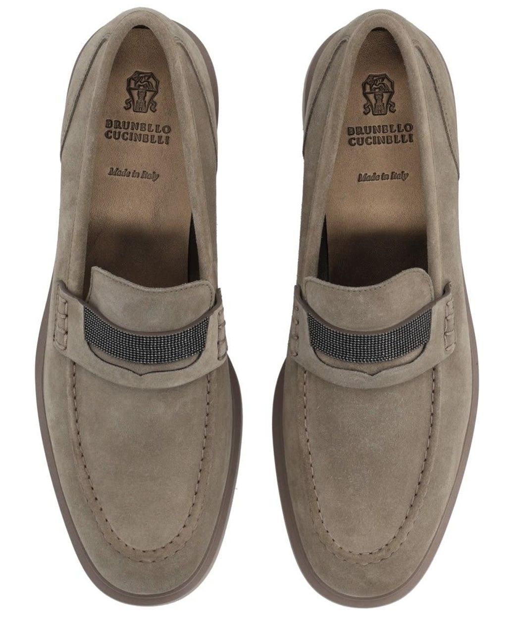 Brunello Cucinelli Brown Leather Loafer