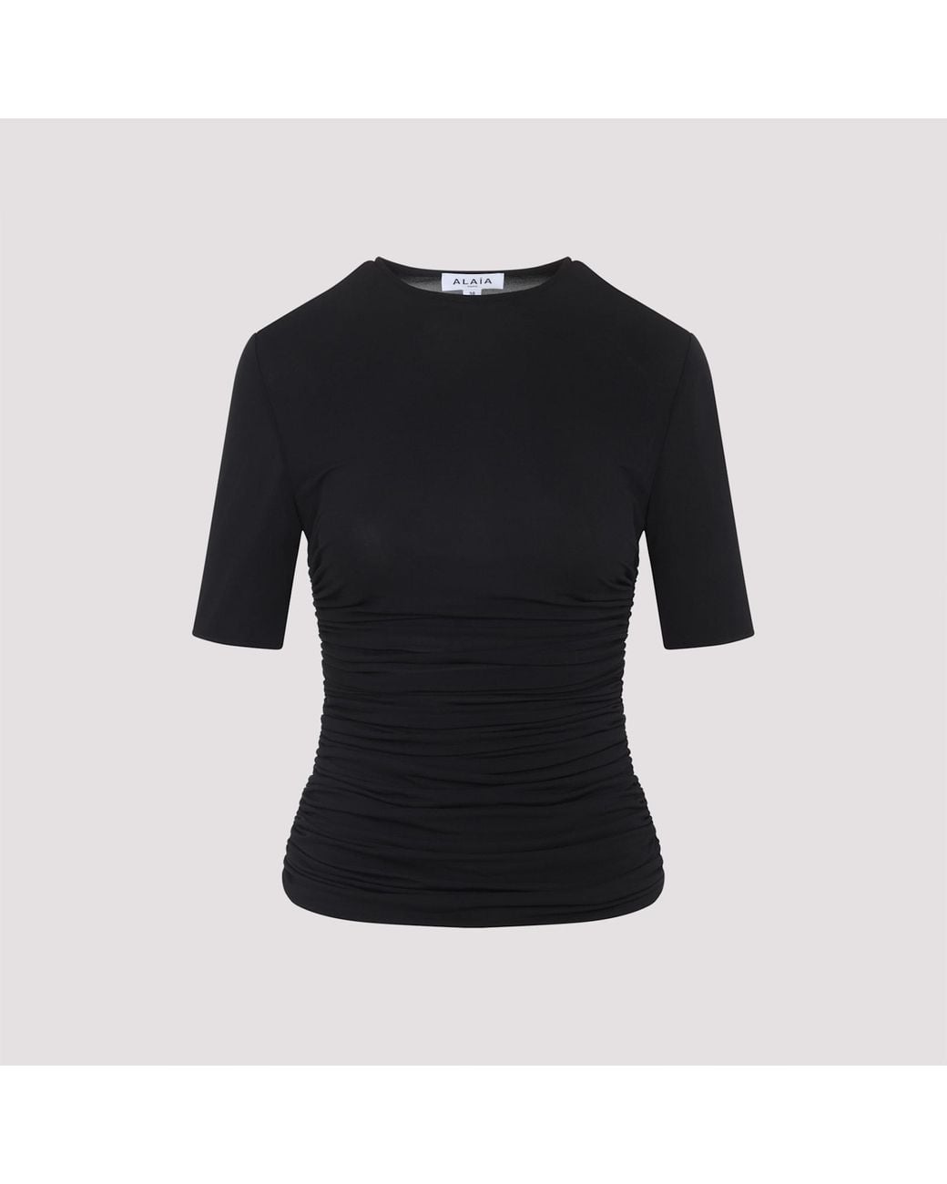Alaïa Black Alaã¯A Pleated T-Shirt