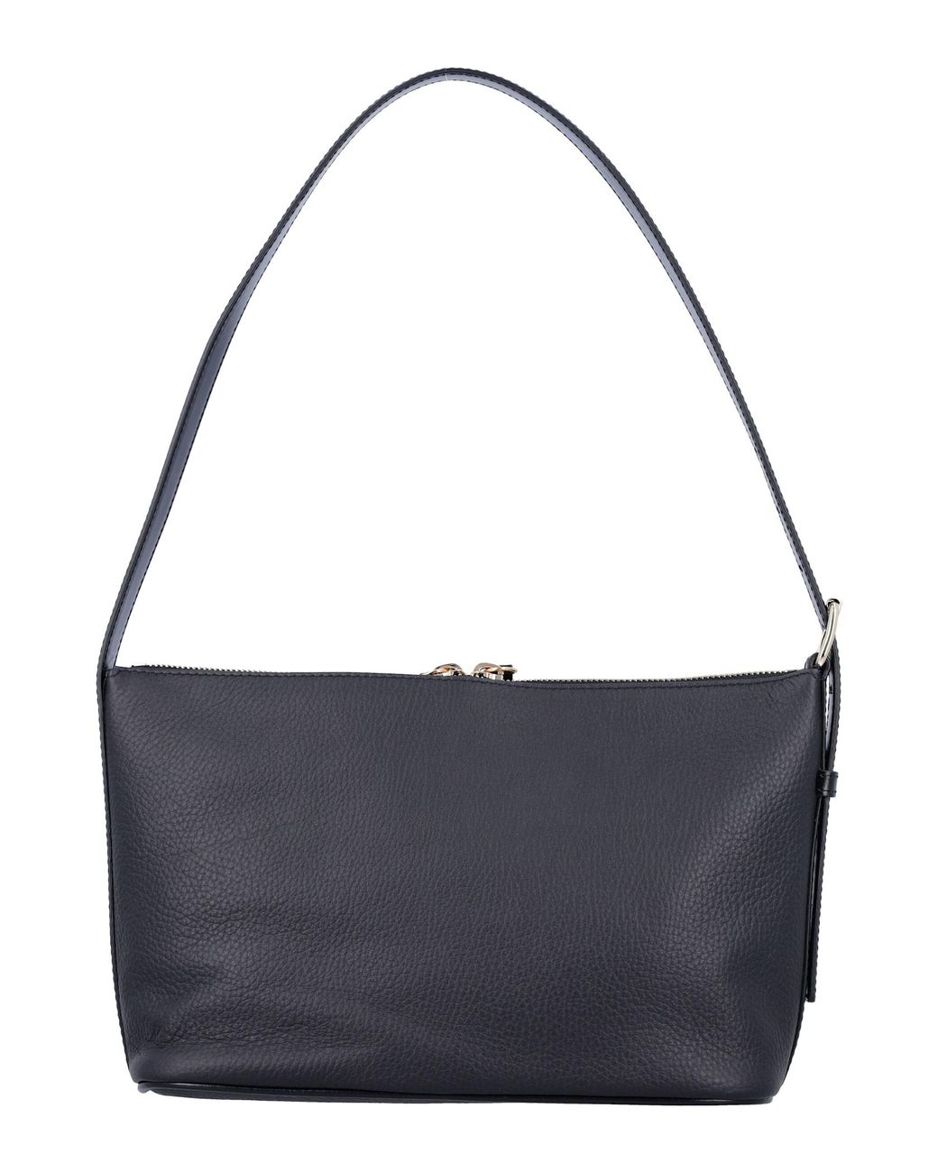 A.P.C. Blue Vera Grained Leather Shoulder Bag