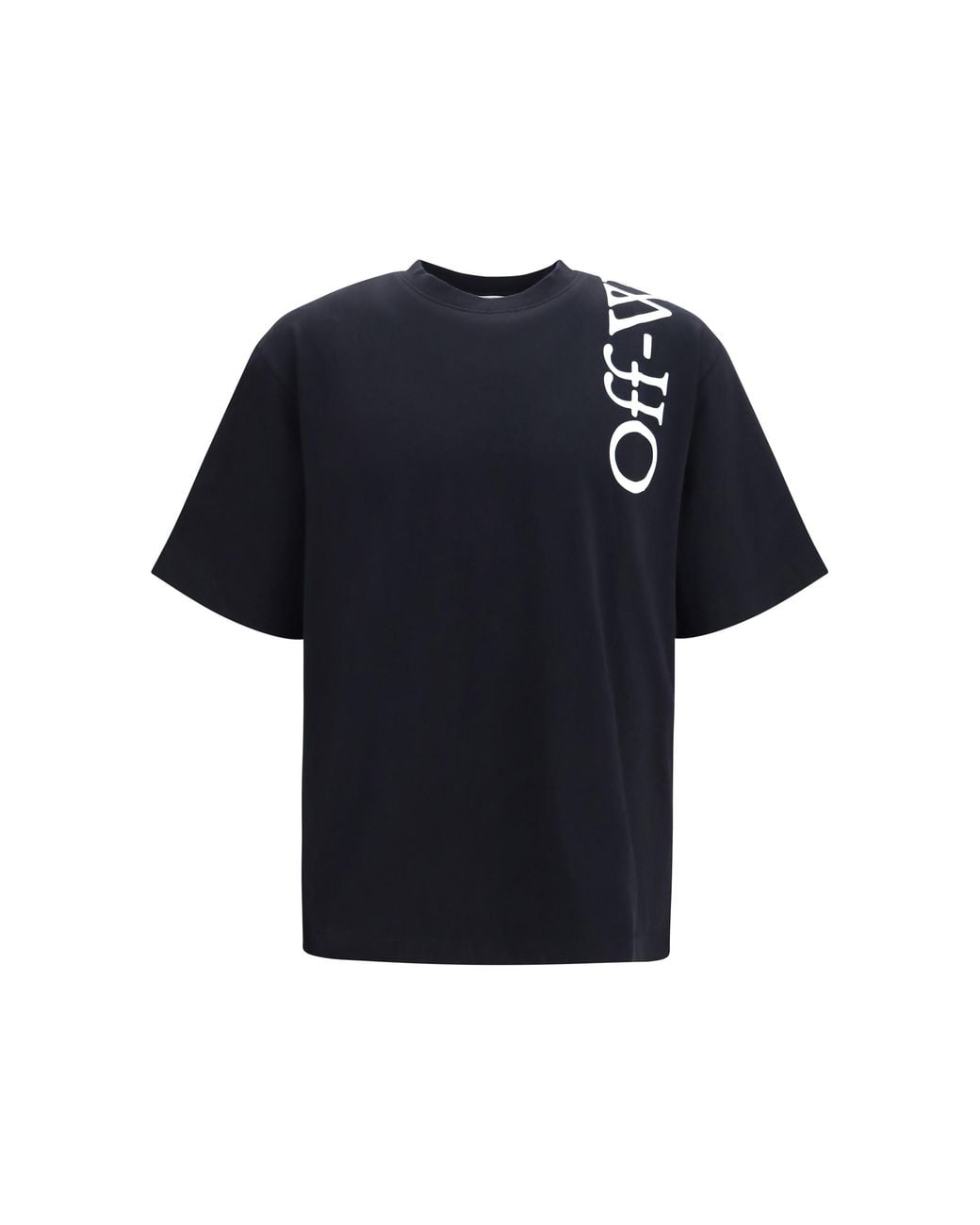 Off-White c/o Virgil Abloh Black T-Shirt Vertical Bookish Skate Cotton T-Shirts for men