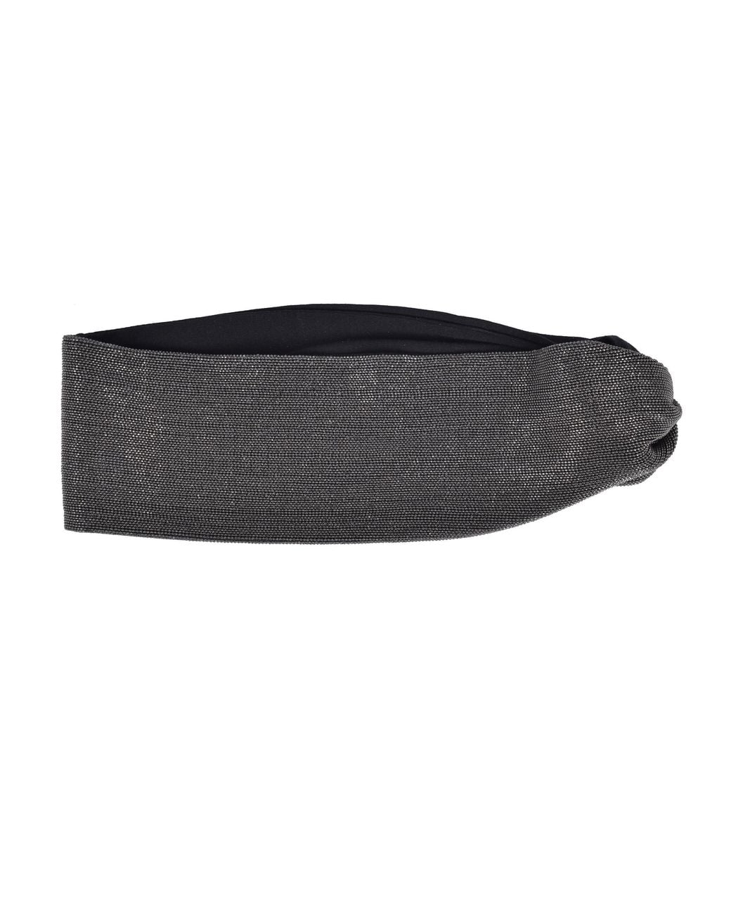 Brunello Cucinelli Black Monilli Bead Head Band/Ear Warmers