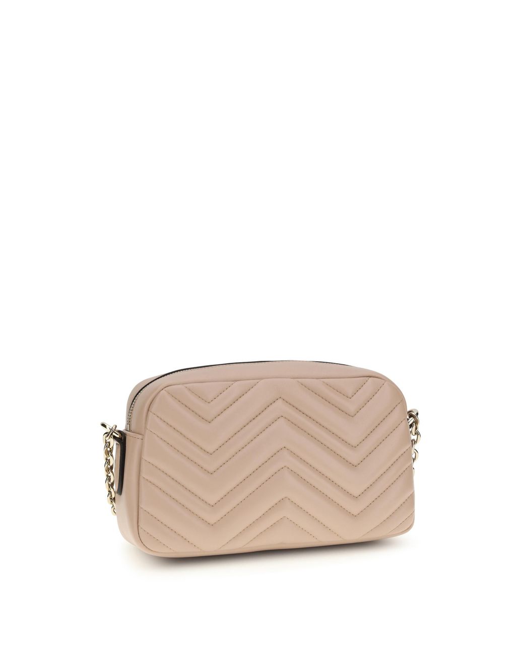 Gucci Natural Shoulder Bag Gg Marmont Cameo Calf Leather X Dafne Handbags