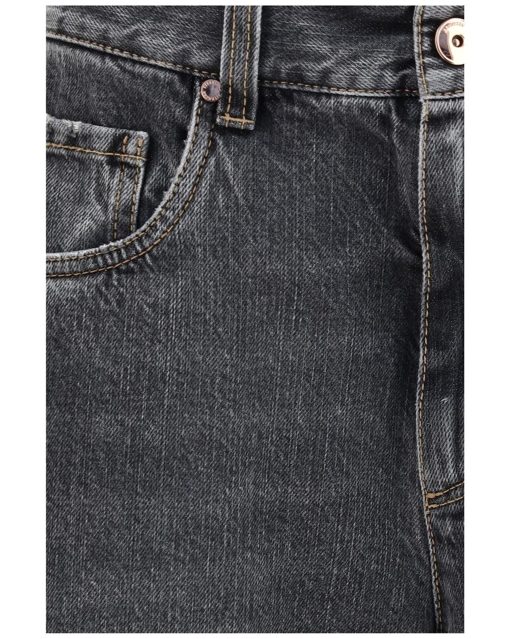 Brunello Cucinelli Gray Straight Jeans Cotton