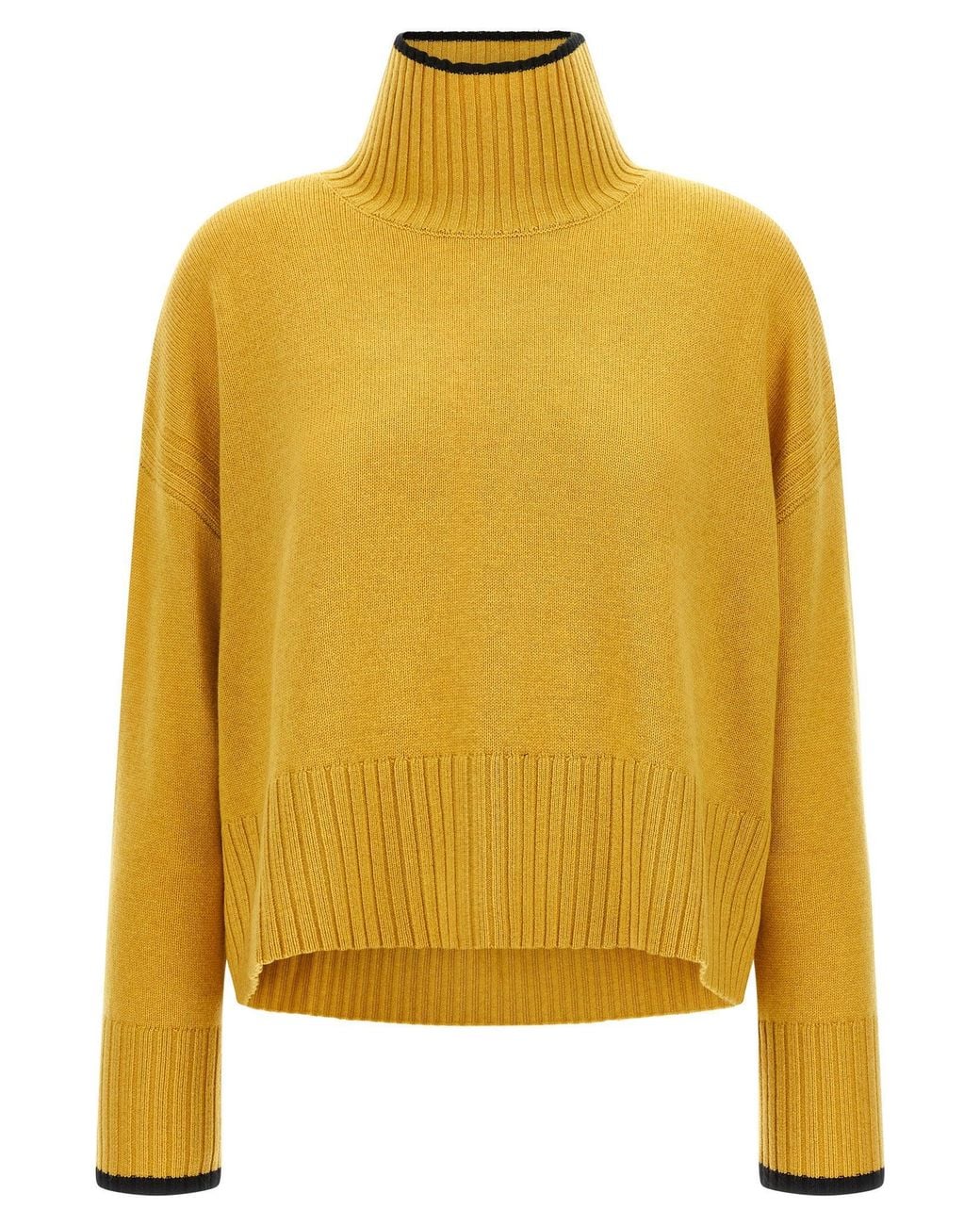 Pinko Yellow Turtleneck Sweater