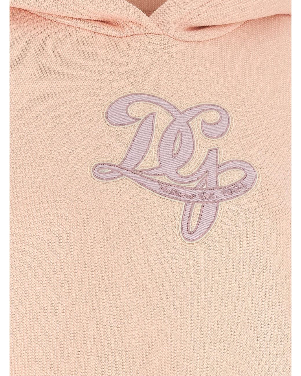 Dolce & Gabbana Natural Dolce & Gabbana Logo Embroidery Hoodie