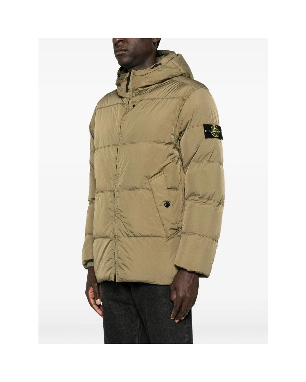 Stone Island Natural 4100037 Crinkle Reps Ny Jacket for men