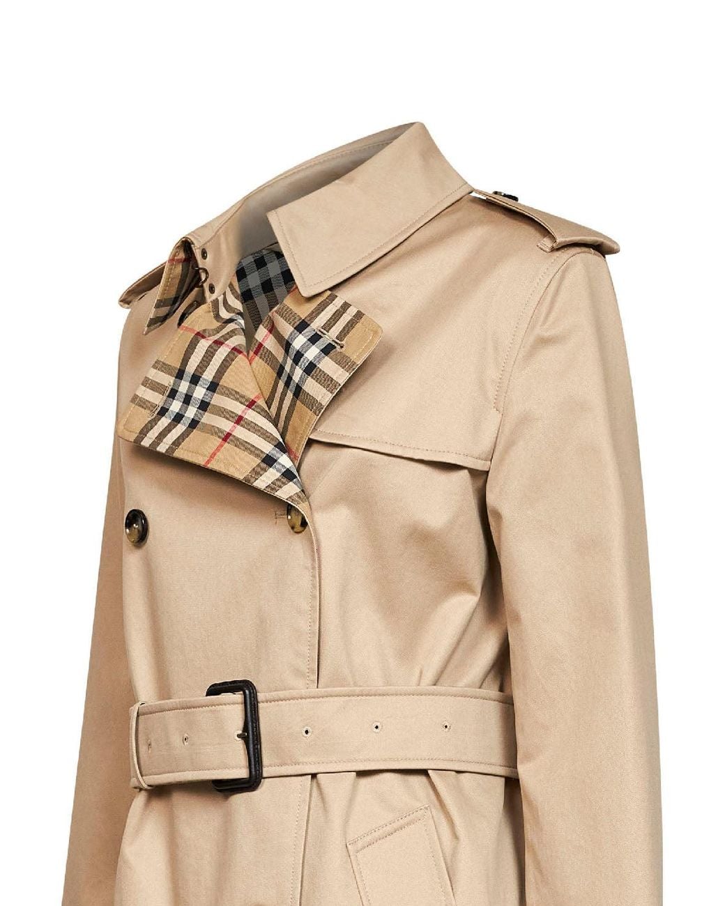 Burberry Natural Honey Gabardine Long Lakefield Trench Coat