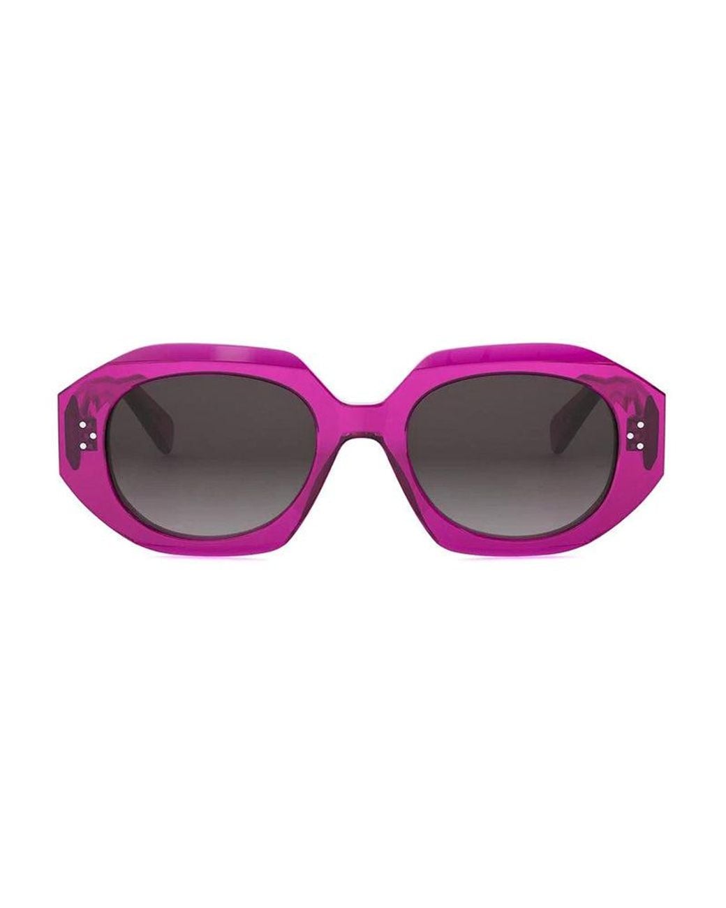 Céline Purple Sunglasses Square Full Rim, Shiny Rose Frame And Gradient Lens Cl40319I72F