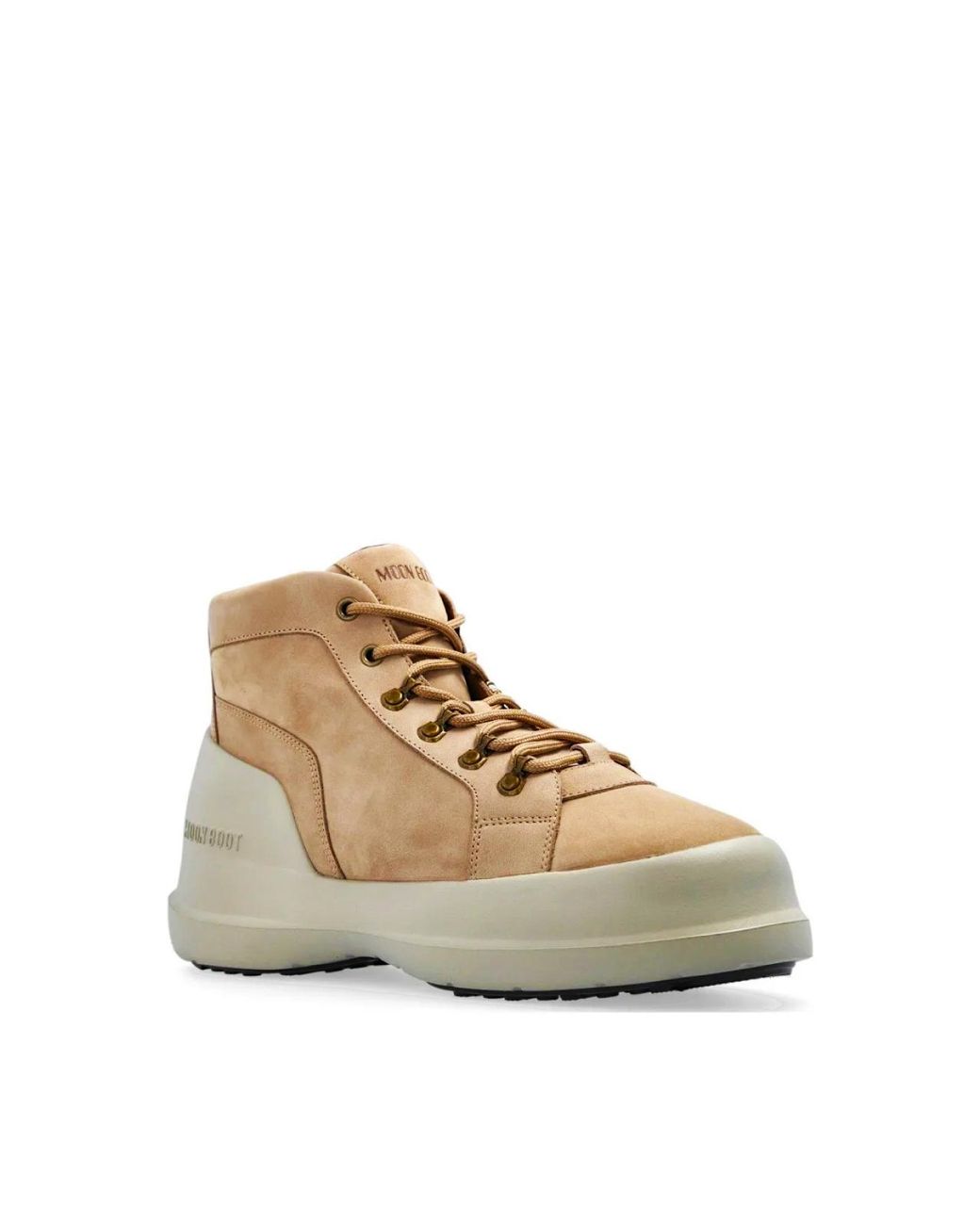Moon Boot White Luna Trek Mid Nubuck Boots Shoes for men