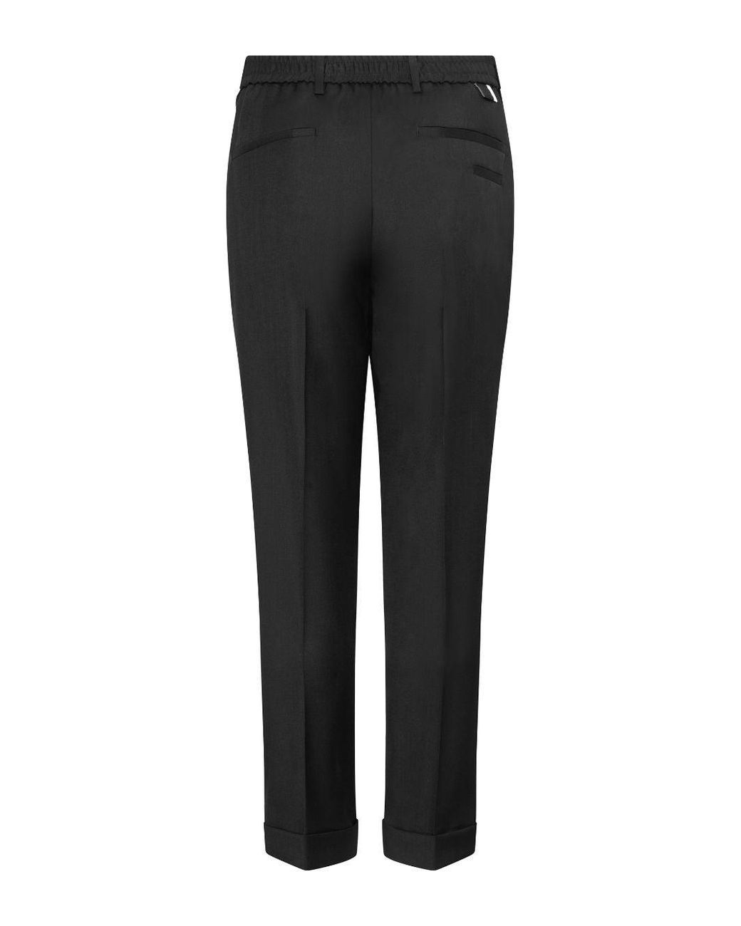 Low Brand Black Trousers Virgin Wool for men