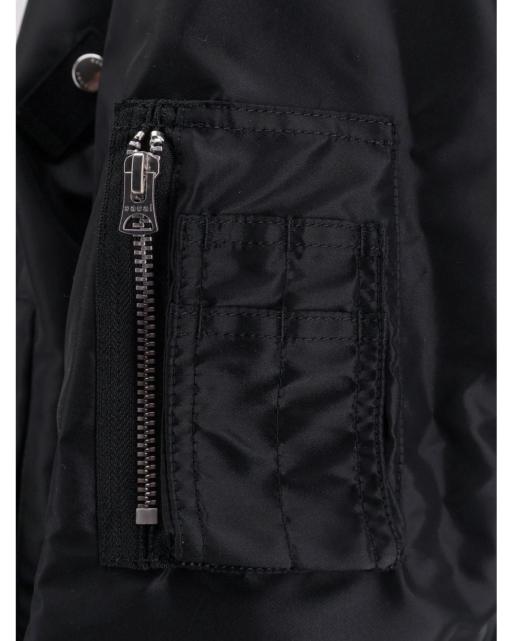 Sacai Black Jackets Nylon for men