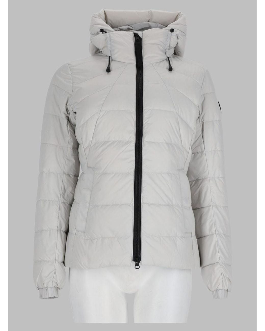Canada Goose Gray Abbott Hooded Jacket Polyamide