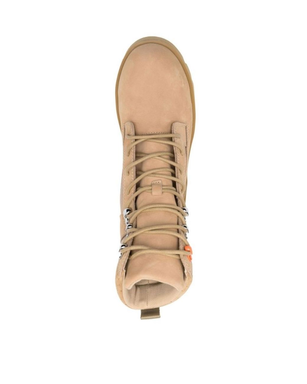Heron Preston Natural Lace-Up Military Boots