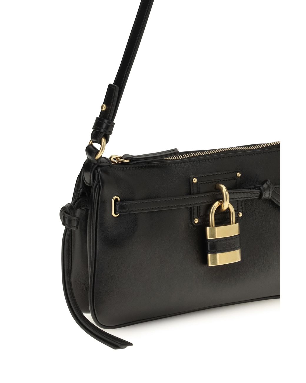 Chloé Black Paddington Sling Mini Shoulder Bag Calf Leather Bos Taurus