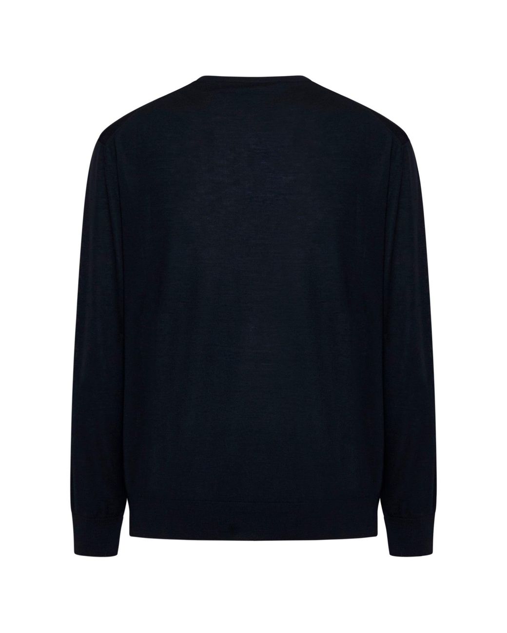 D 40 Blue Virgin Wool Crewneck Sweater for men