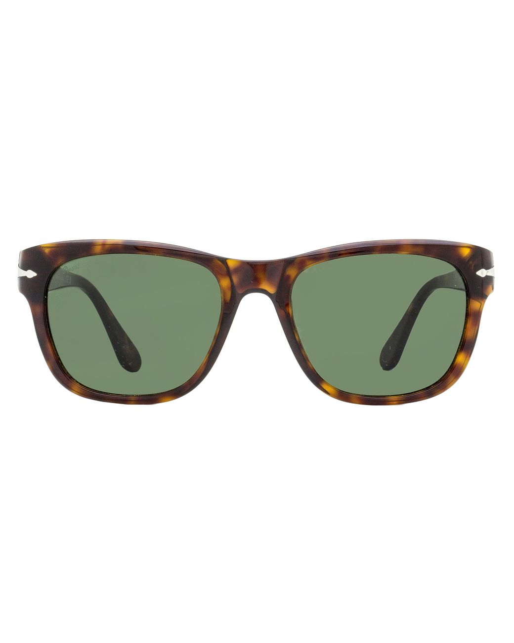 Persol Green Large Square Sunglasses Po3313S 24-31 55Mm Plastic (Acetate)