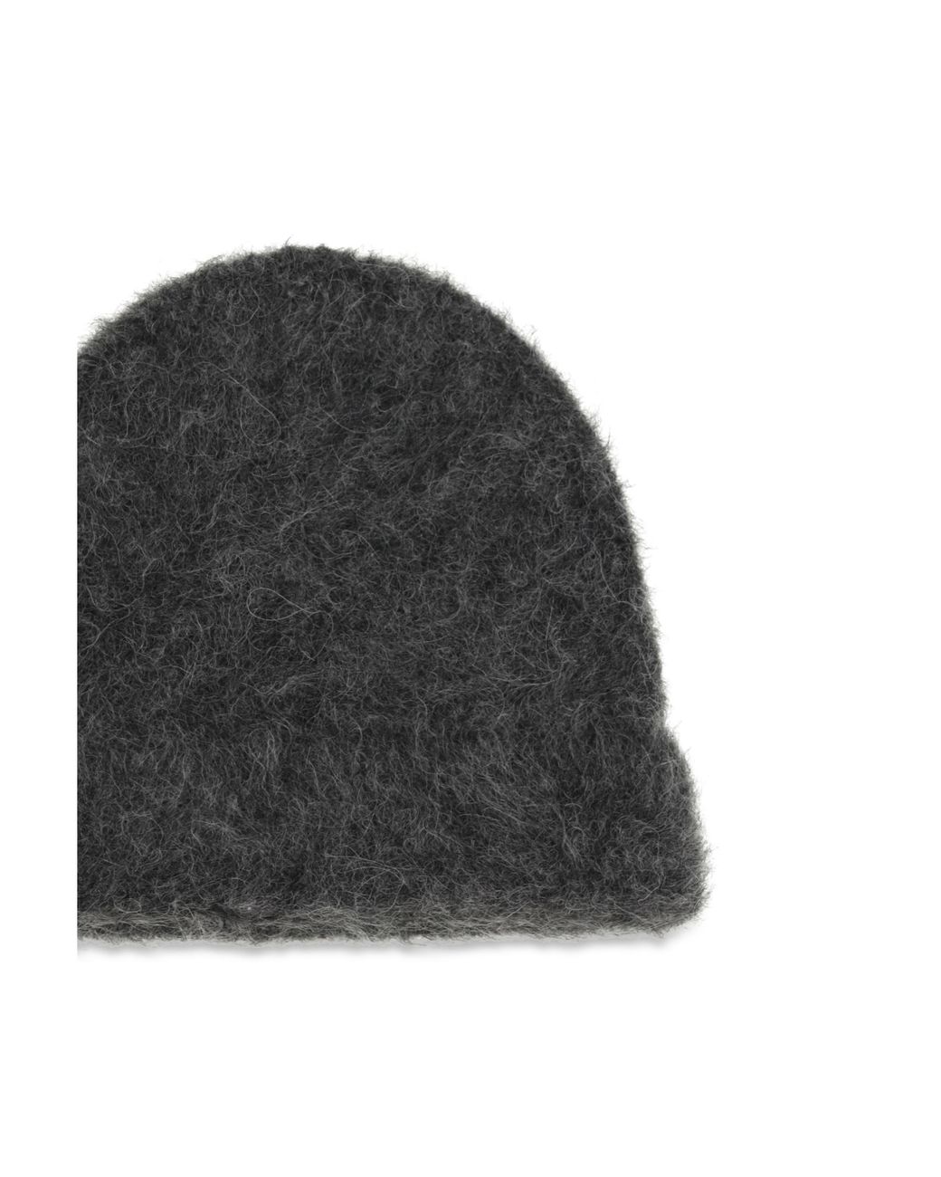 Séfr Black Séfr Fuzzy Alpaca-Blend Beanie for men