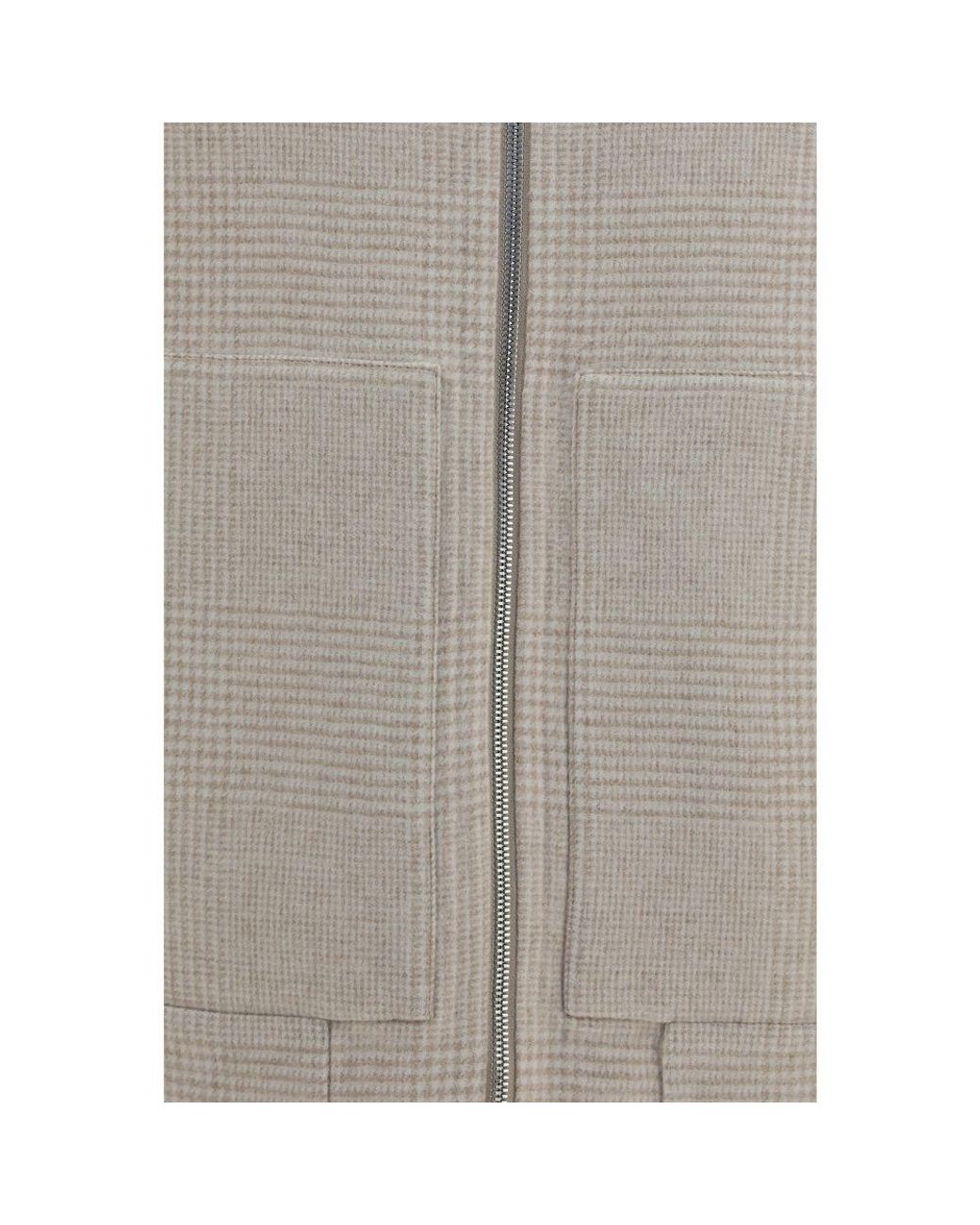 Brunello Cucinelli Gray Beige Cashmere Full for men